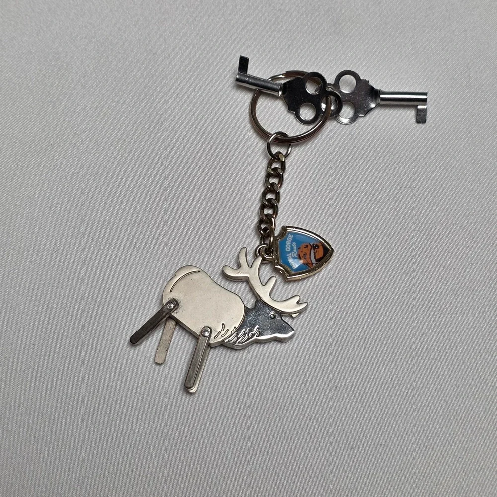 Royal Gorge‎ Train Route with Elk and Keys Souvenir Keychain